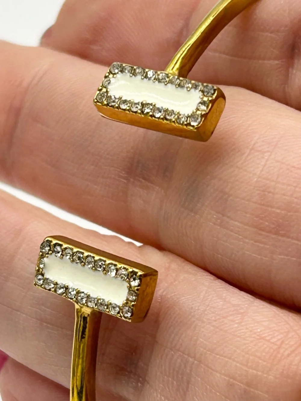 Kate Spade Raise the Bar Gold Hinged Bangle Bracelet